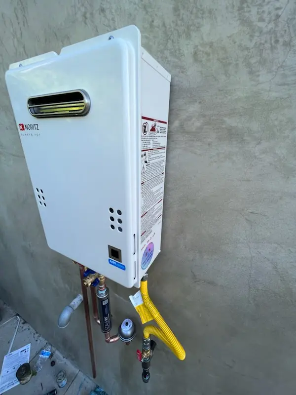 Tankless water heater installation for Cannon homes
